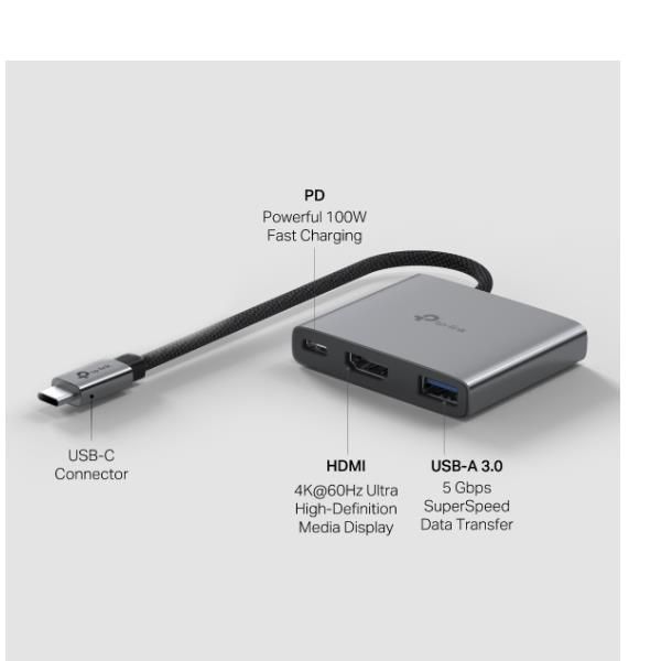 USB TYPE-C 3-PORT HUB