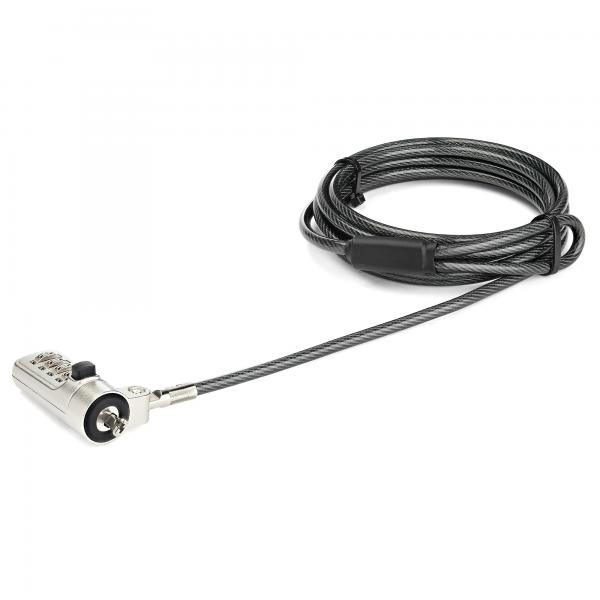 StarTech.com Lucchetto Combinazione per Portatile - Cavo di Sicurezza a 4 cifre per slot-lock (LAPTOP CABLE LOCK FOUR DIGIT - COMBINATION FOR WEDGE LOCK SLOT)