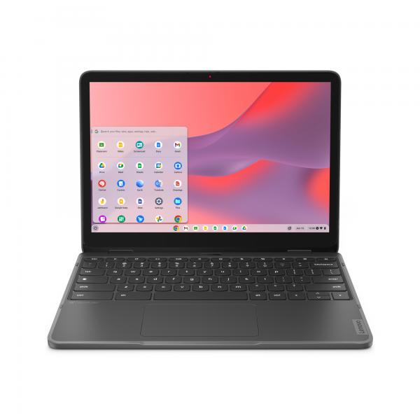 Lenovo 500e Yoga Chromebook Gen 4 Intel® N N100 31 cm [12.2] Touch screen WUXGA 8 GB LPDDR5-SDRAM 64 GB eMMC Wi-Fi 6E [802.11ax] ChromeOS Inglese UK Grigio (500E YOGA G4 N100 8/64 CHROME *S*) - Versi