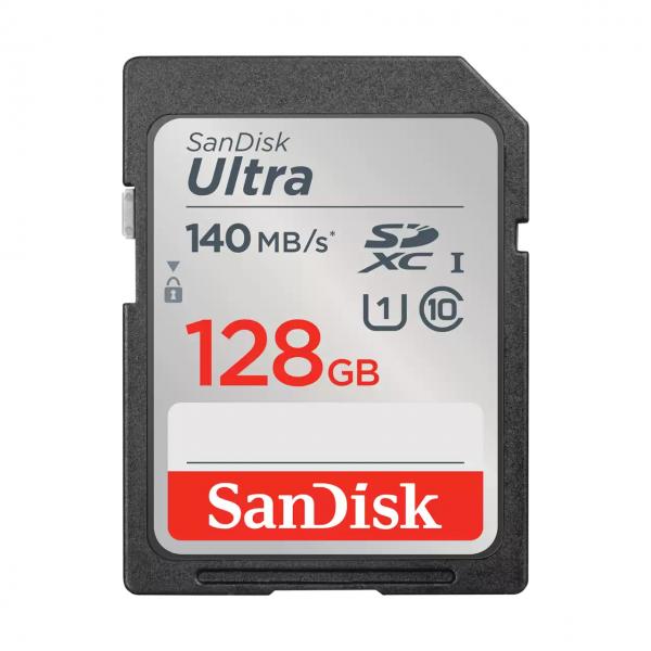 SanDisk Ultra 128 GB SDXC UHS-I Classe 10 (SANDISK ULTRA 128GB - SDXC MEMORY CARD 140MB/S)