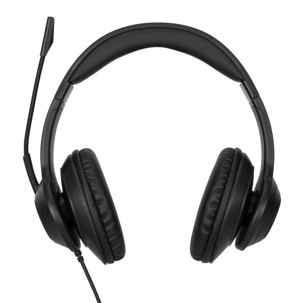 Targus AEH102GL cuffia e auricolare Cablato A Padiglione Musica e Chiamate USB tipo A Nero (TARGUS WIRED STEREO HEADSET - )