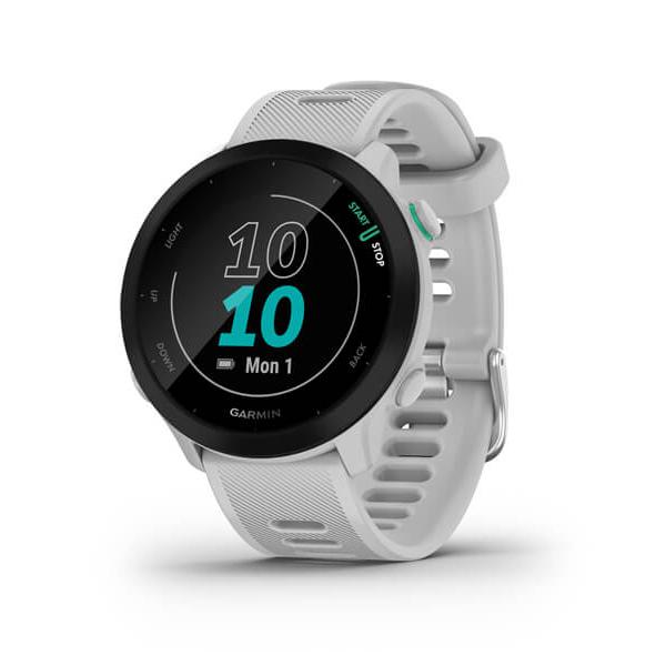 Garmin Forerunner 55 2,64 cm [1.04] MIP 42 mm Digitale 208 x 208 Pixel Nero GPS [satellitare] (Garmin Forerunner 55 - hvid - sportsur)
