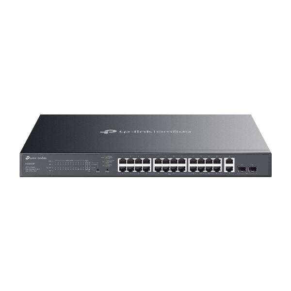 TP-Link Omada ES228GMP switch di rete Gestito L2 Gigabit Ethernet [10/100/1000] Supporto Power over Ethernet [PoE] Nero (TP-LINK ES228GMP)