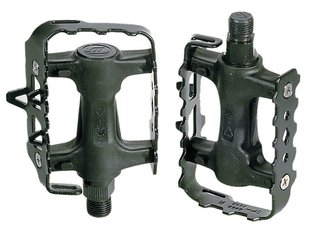 Pedali bici in resina e lega leggera per MTB e corsa
