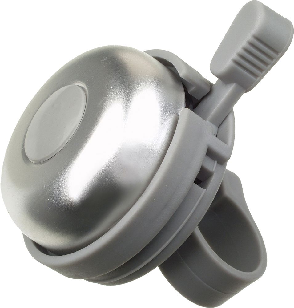 New campanello bici universale in plastica silver