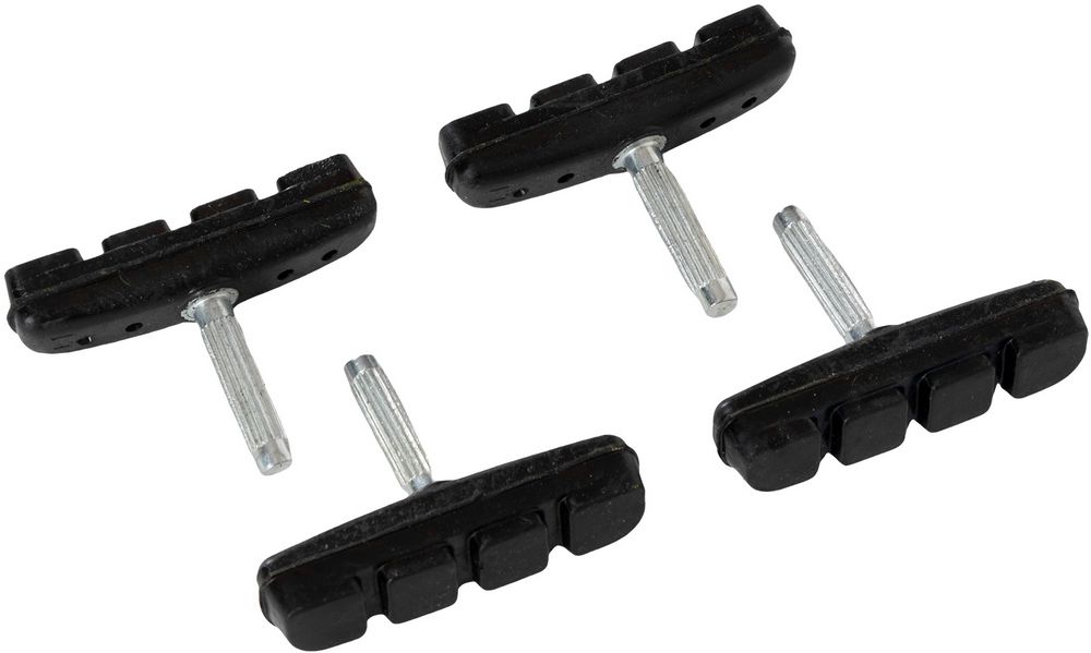 Pattini freni bici per MTB e city bike v-brake quattro pezzi 50mm