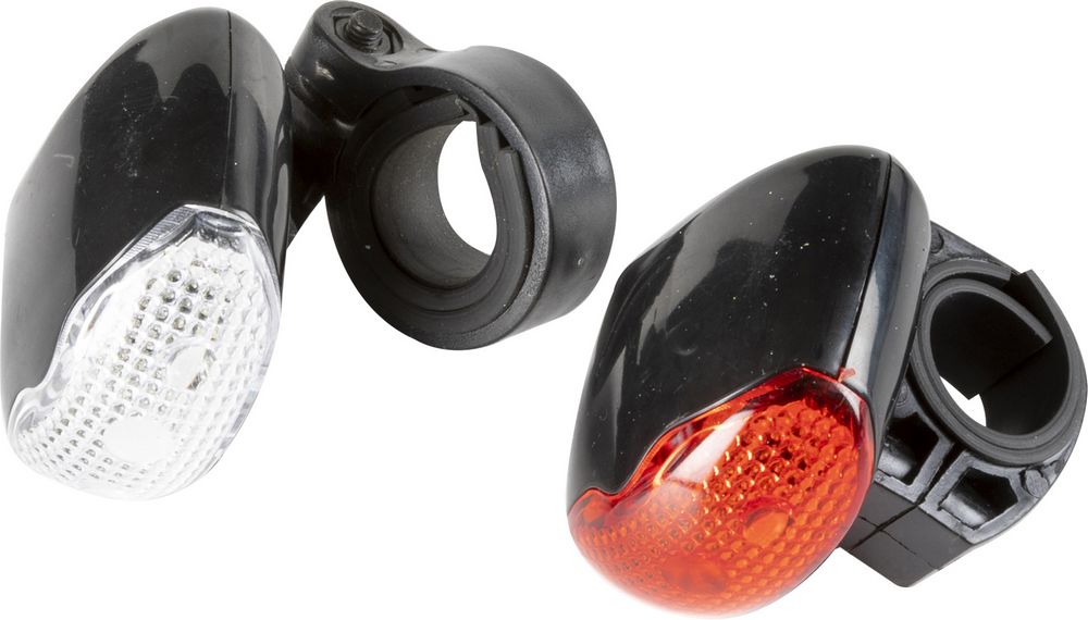 ON BIKE Fanalini Bici 3 LED Set Sicurezza Anteriore Posteriore