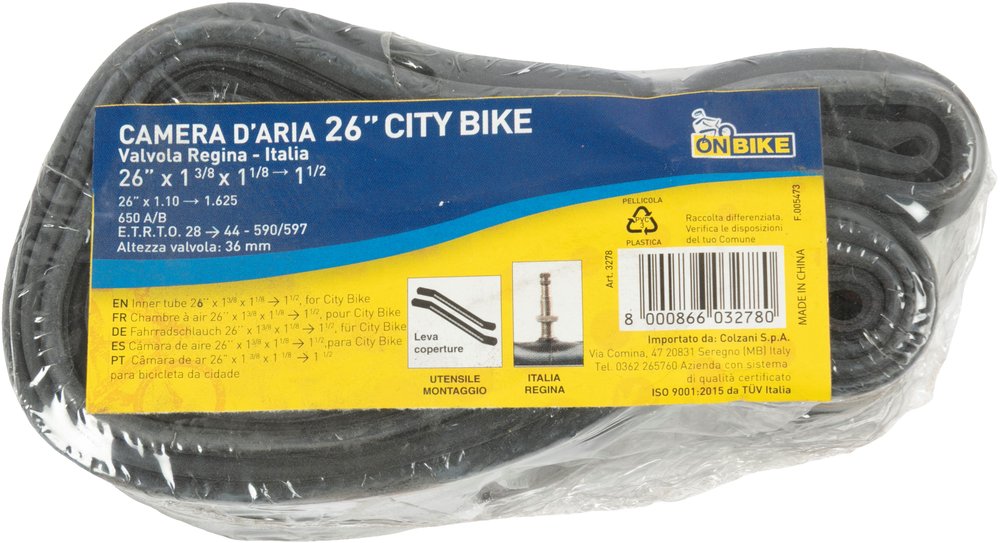 ON BIKE Camera D’Aria Bici 26x1 3/8 City Bike
