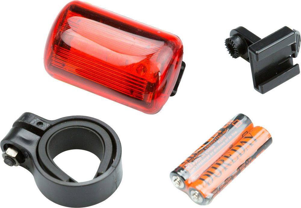 ON BIKE Fanale Posteriore 5 LED Rossi Alta Visibilità