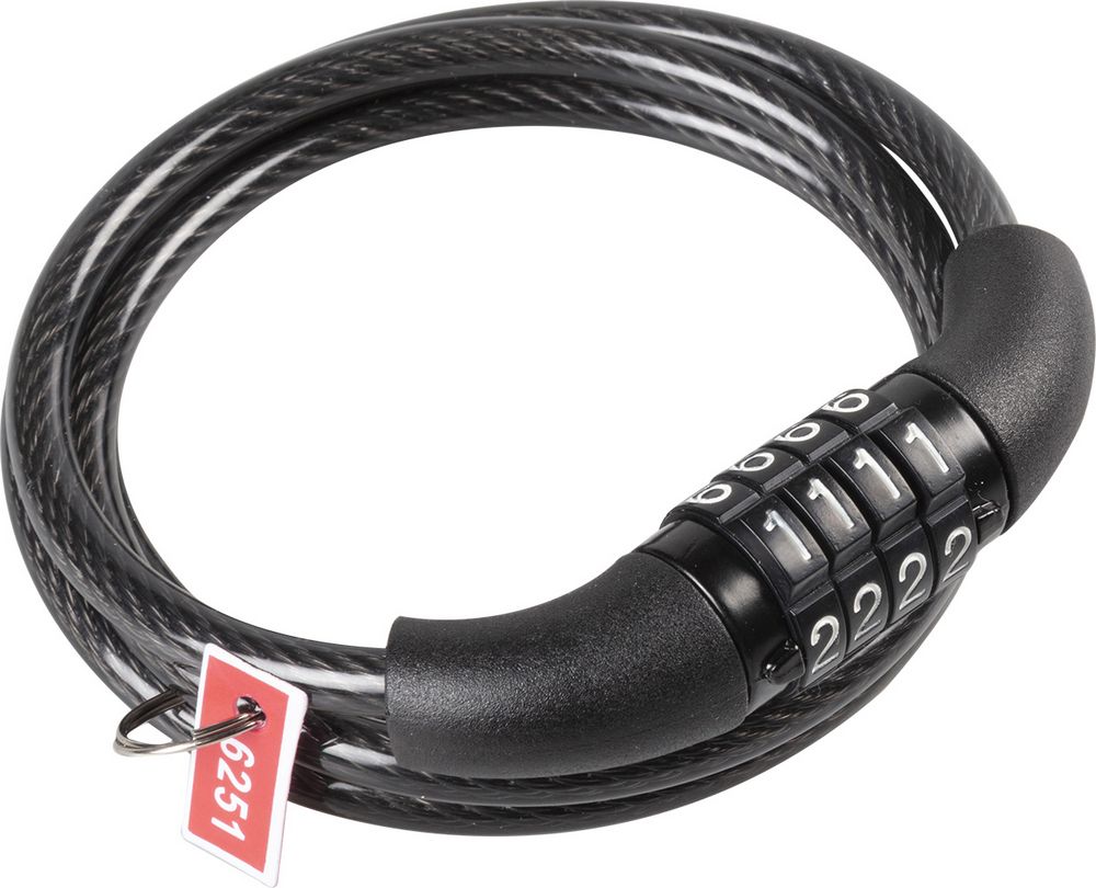 ON BIKE Antifurto Bici A Spirale Con Combinazione