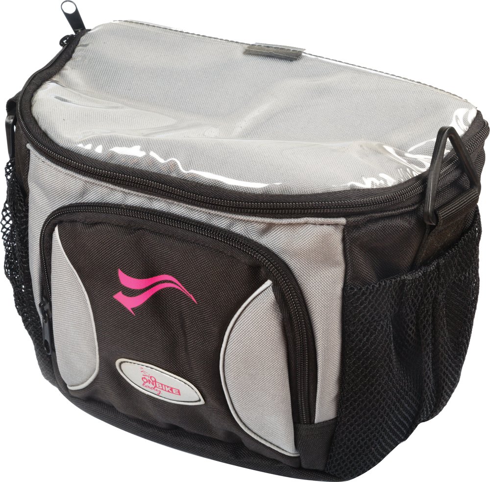 Borsa per manubrio bici da donna in poliestere con tracolla