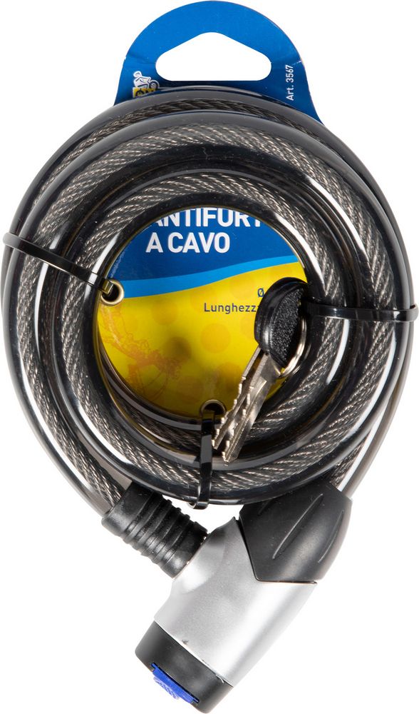 On Bike Antifurto Cavo Spirale 1,5x120cm – Serratura Robusta in Zinco - Image 3