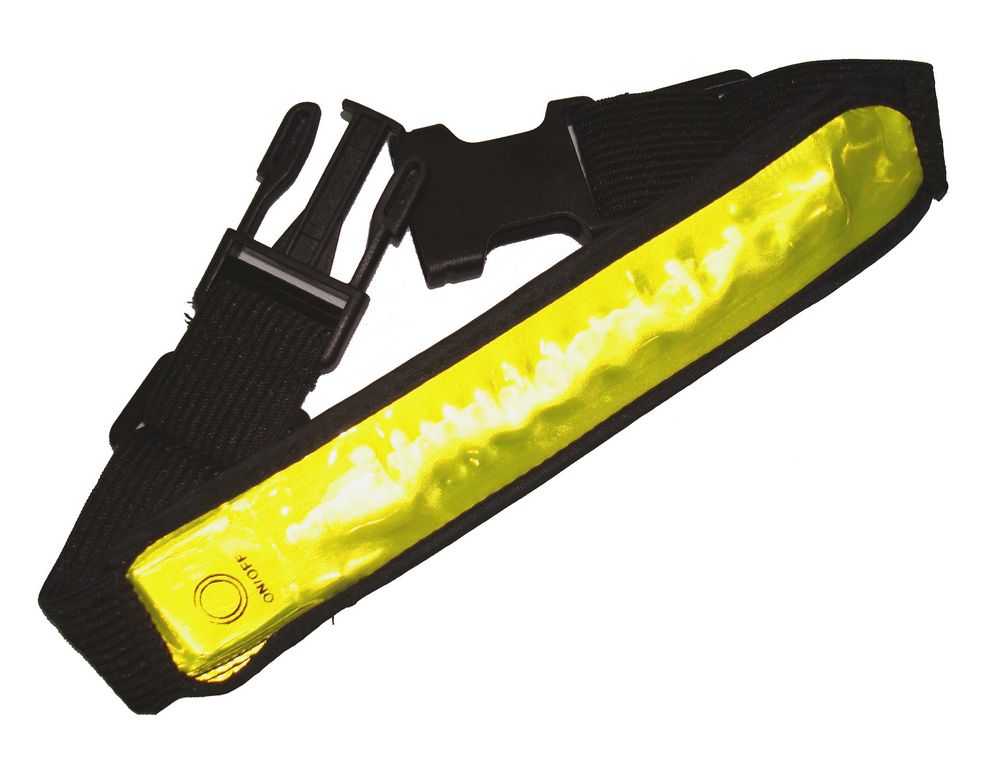 ON BIKE Fascia Catarifrangente Con Luci Alta Visibilità