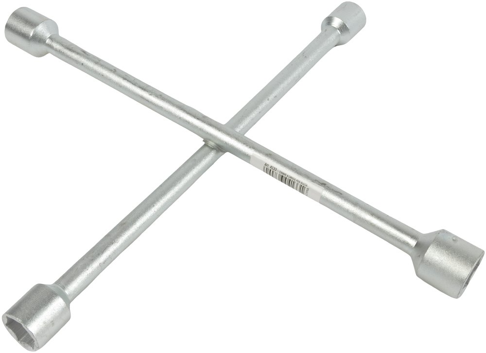 Chiave per ruota a croce in acciaio resistente 14"=36 cm
