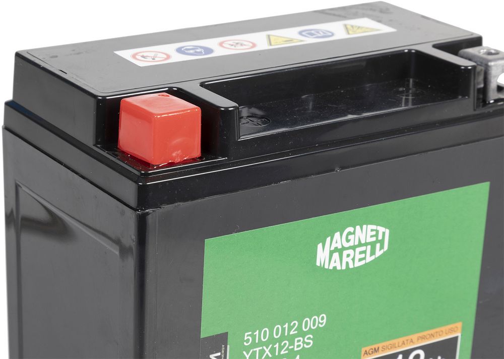Magneti marelli batteria moto e scooter 12AH 12V 140A tecnologia AGM sigillata polo positivo sinistro - Image 5