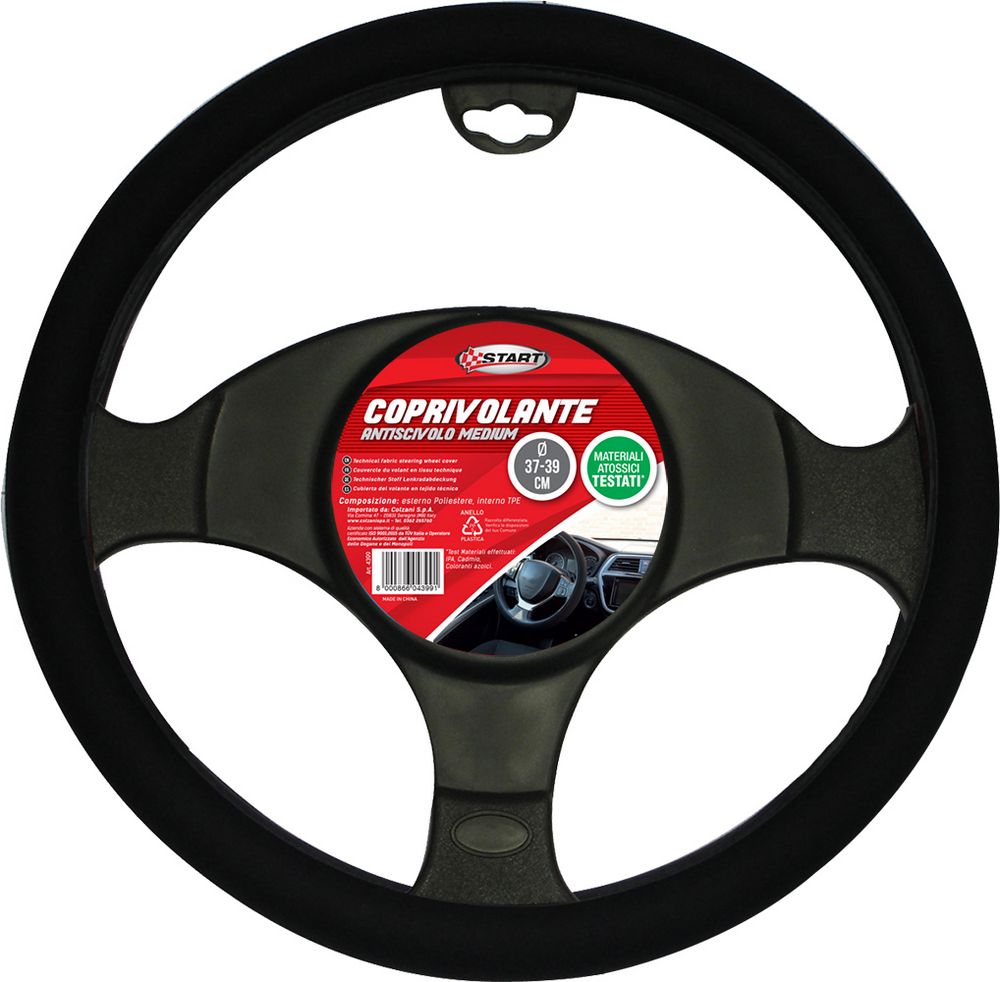Coprivolante auto in tessuto tecnico antiscivolo diam. 37-39 cm