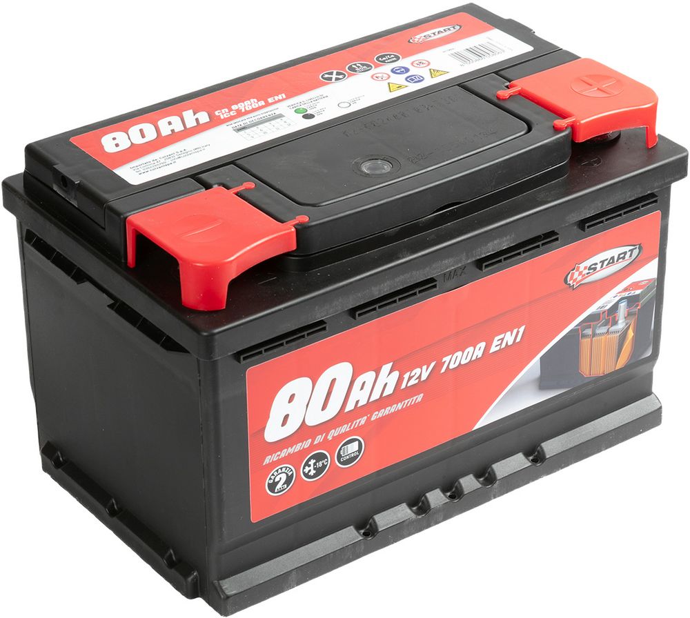 Batteria Auto 80AH 12V640A polo positivo destro cassetta L3