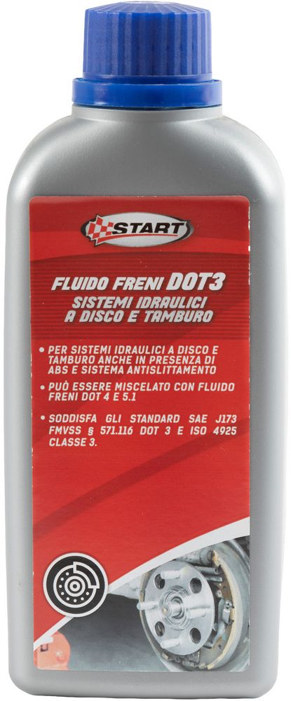 Fluido freni DOT 3 per sistemi idraulici a disco e tamburo 250ml