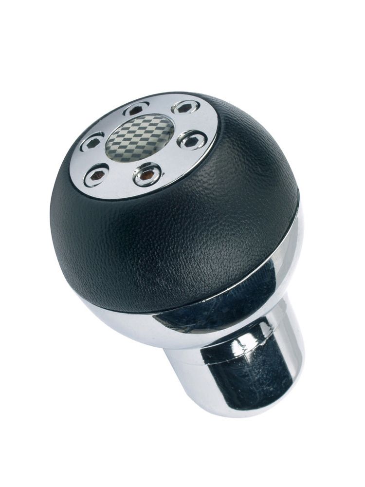 Pomello pellecromo effetto cromato con 4 riduttori in gomma