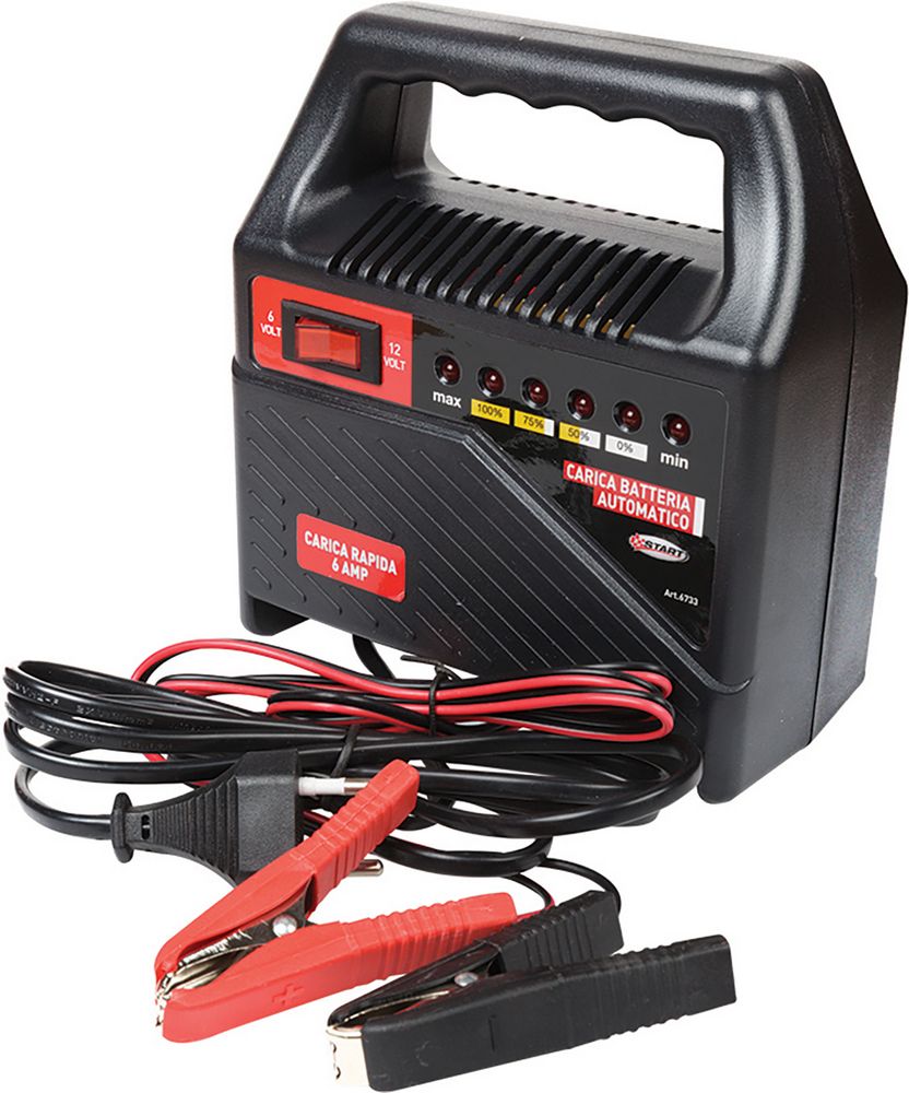 Caricabatteria 6Ah 12V – Ricarica Sicura per Batterie Auto e Moto