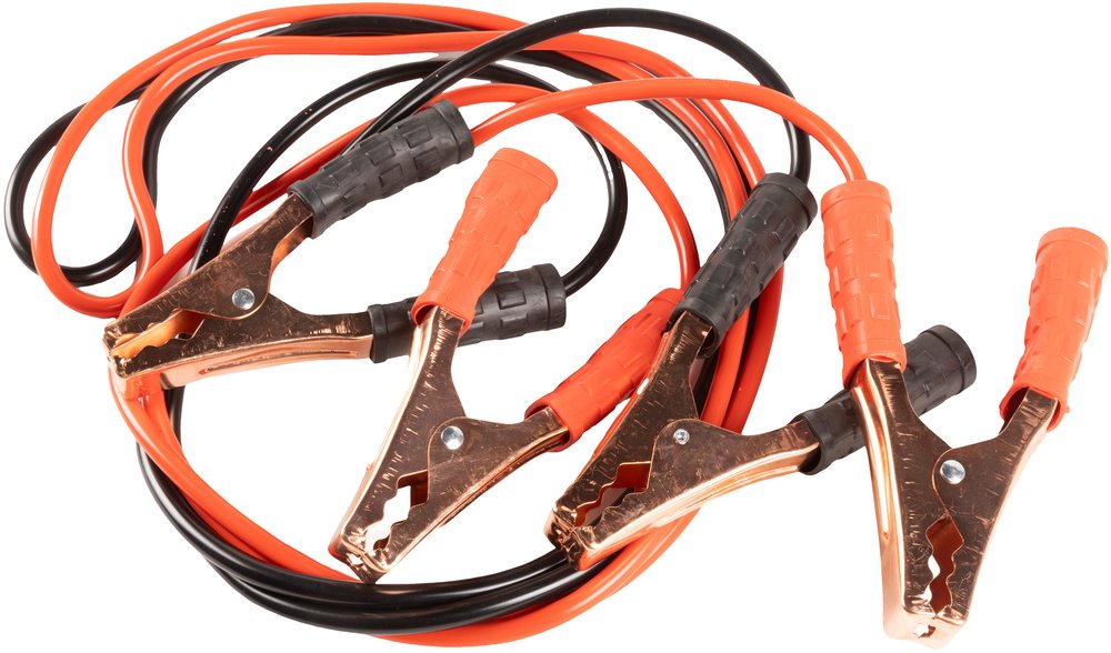 Cavi Batteria 400Ah 2,5m – Pinze Non Isolate per Avviamento Auto e Moto