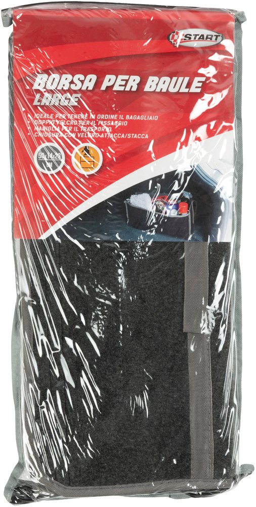 Organizer baule auto Large con doppio velcro – Antiscivolo e capiente