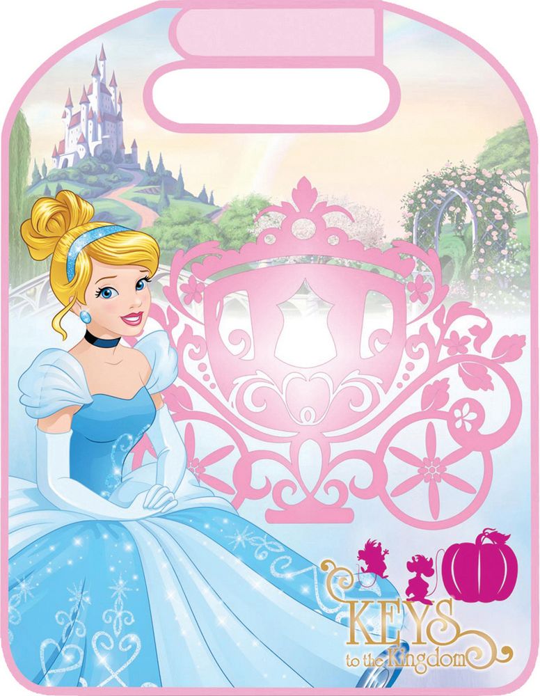 Proteggisedile universale in pvc 45x57cm stampa Cenerentola