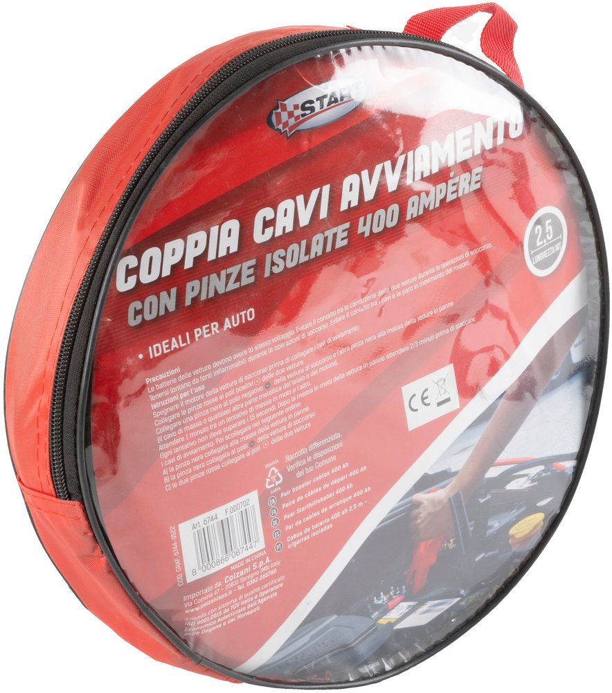 Cavi Batteria 400Ah 2,5m – Pinze Isolate per Avviamento Sicuro Auto e Moto - Image 5