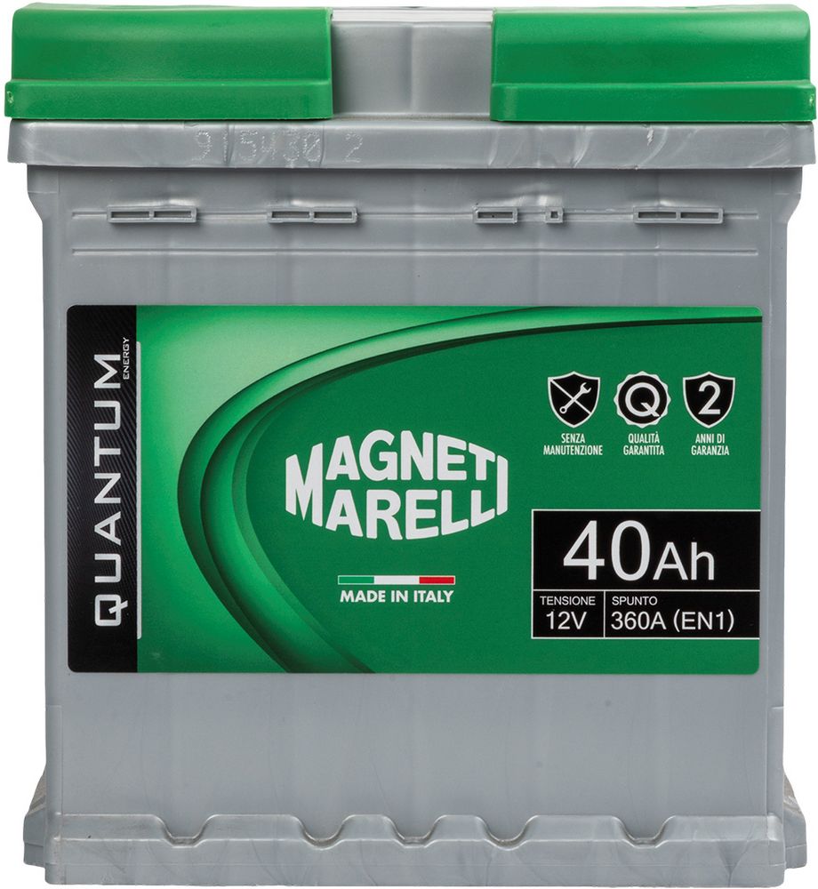 Magneti Marelli Batteria per auto 40AH 12V 330A EN1 per cassetta L0