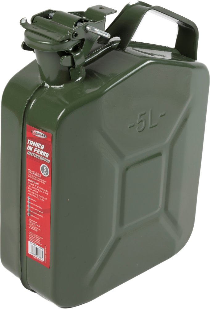 Tanica in ferro antiscoppio carburante 5L