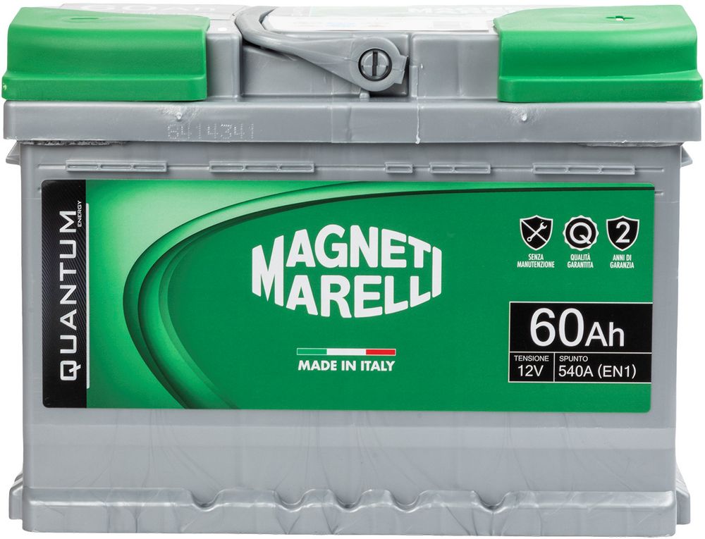 Magneti Marelli Batteria per auto 60AH 12V 540A EN1 per cassetta L2B