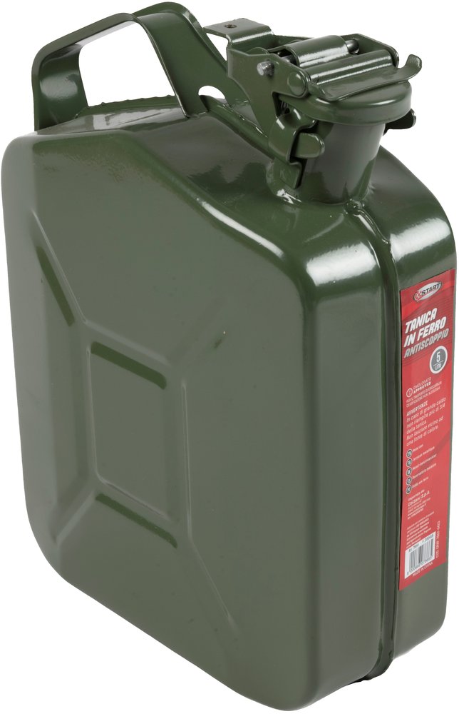 Tanica in ferro antiscoppio carburante 5L - Image 3