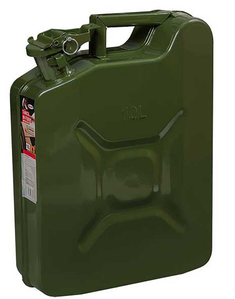 Tanica in ferro antiscoppio carburante 10L