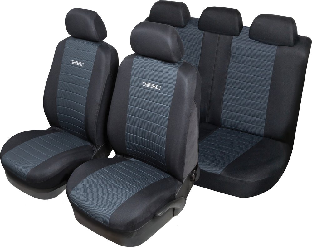 Metal Set Completo Coprisedili auto universale nero