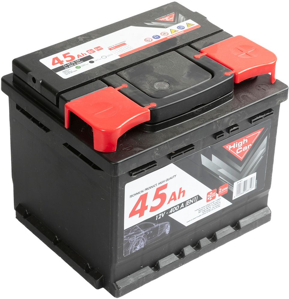 Batteria Auto da 45AH 400A 12V polo positivo destro cassetta L1