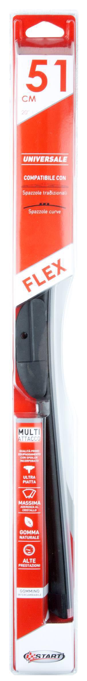 Spazzola tergicristallo Curva 51 cm-20" Universale per auto