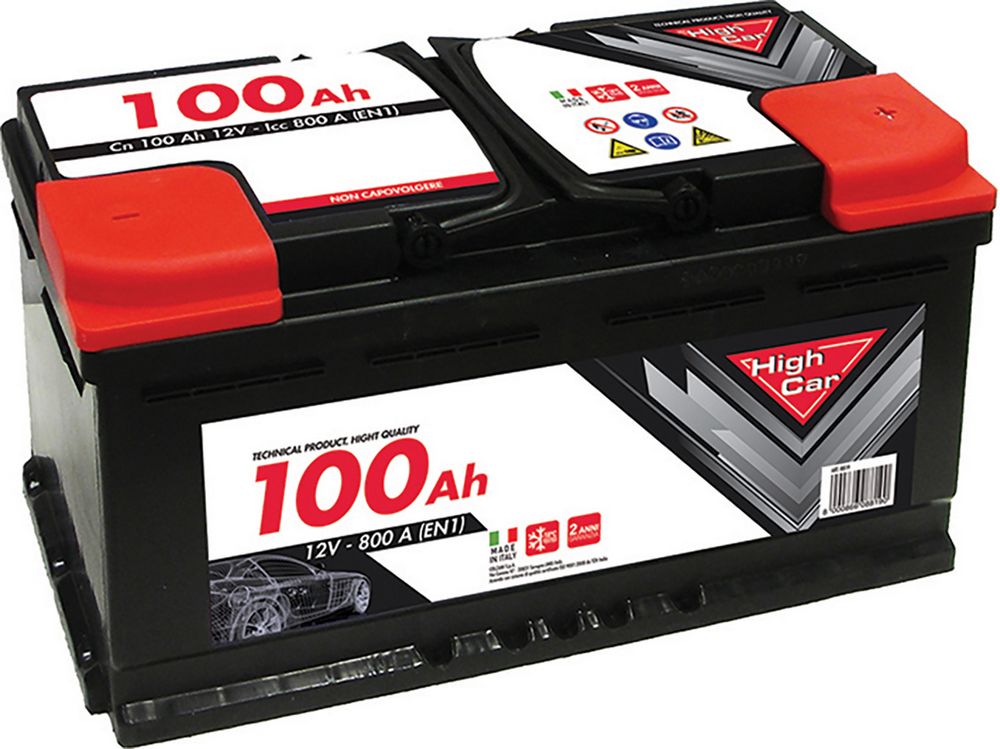Batteria auto L5 100AH 12V 800A Polo positivo destra
