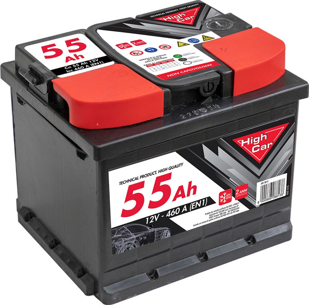 Batteria auto High Car 55Ah 12V 460 A