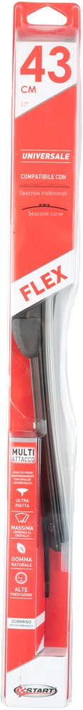 Spazzola tergicristallo Curva 43 cm-17" Universale per auto