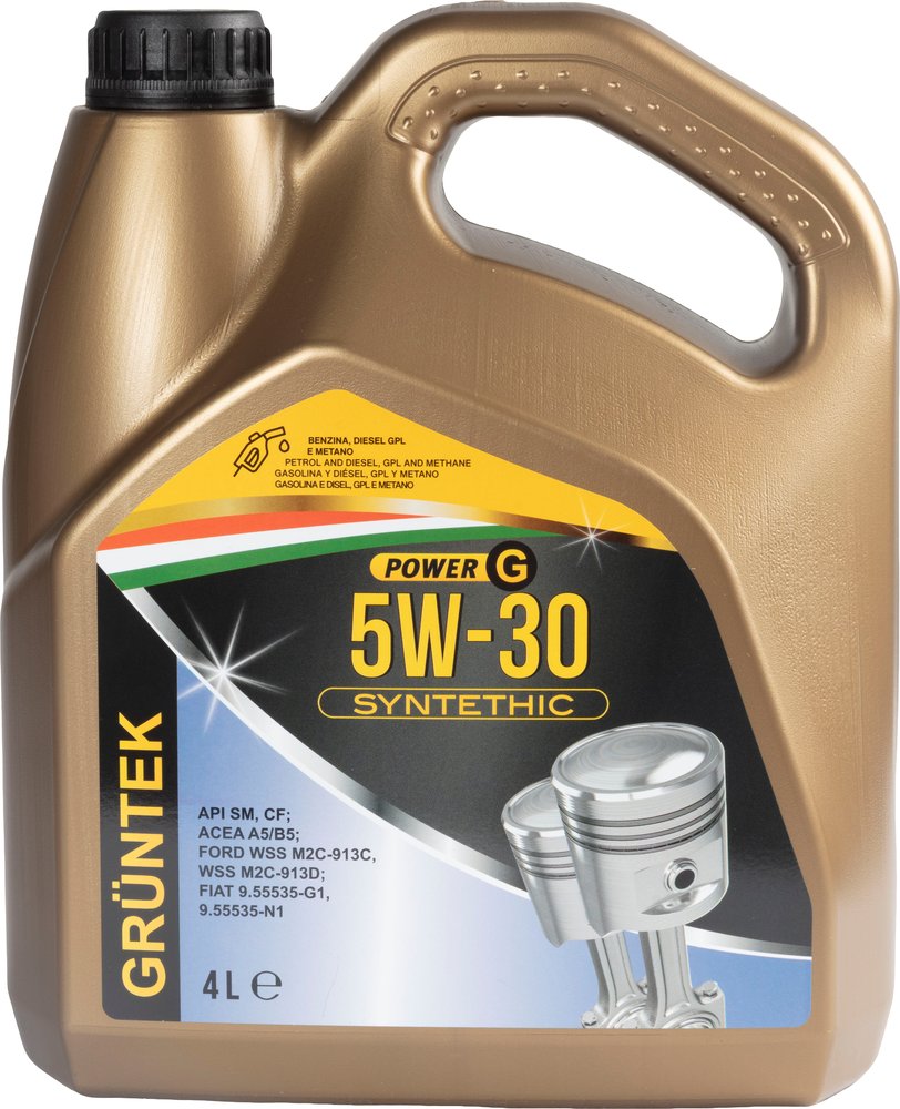 Olio Power-G sintetico 4L 5W30 per motorediesel e benzina