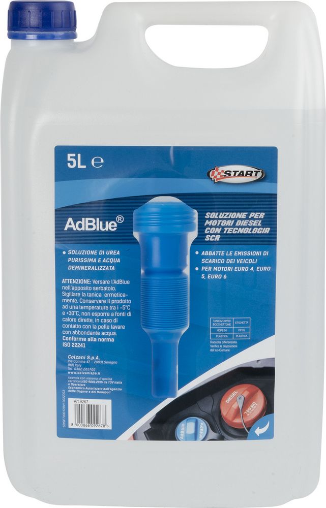 AdBlue Sintetico 5 Litri – Additivo Diesel Riduzione Emissioni NOx