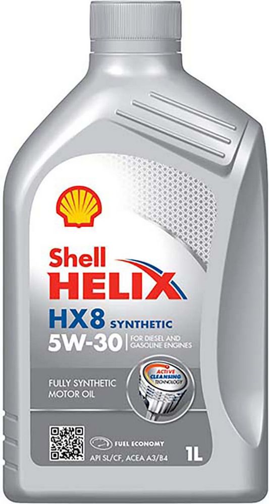 Olio Shell Helix Hx8 lubrificante sintetico 1L 5W30 per motori diesel