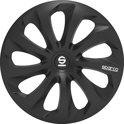 Borchie Set 4 copricerchi 14" pollici copriruota auto Sicilia SPC1470BK nero