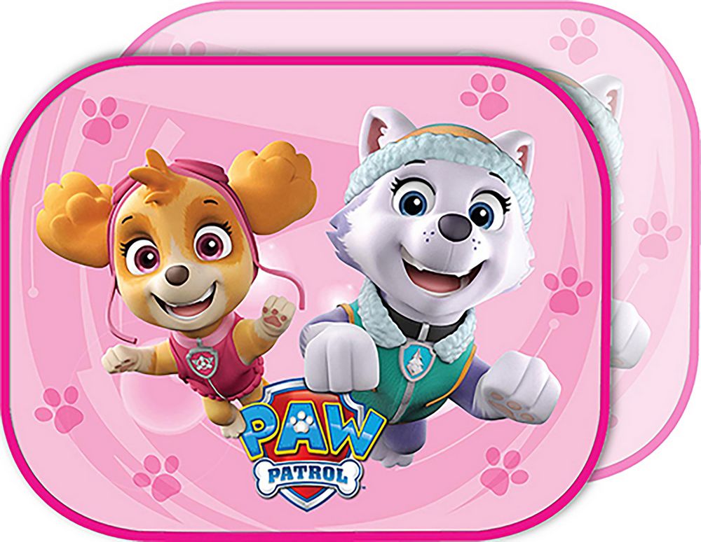 Tendine auto Paw Patrol rosa – Parasole laterale bimba 2 pezzi