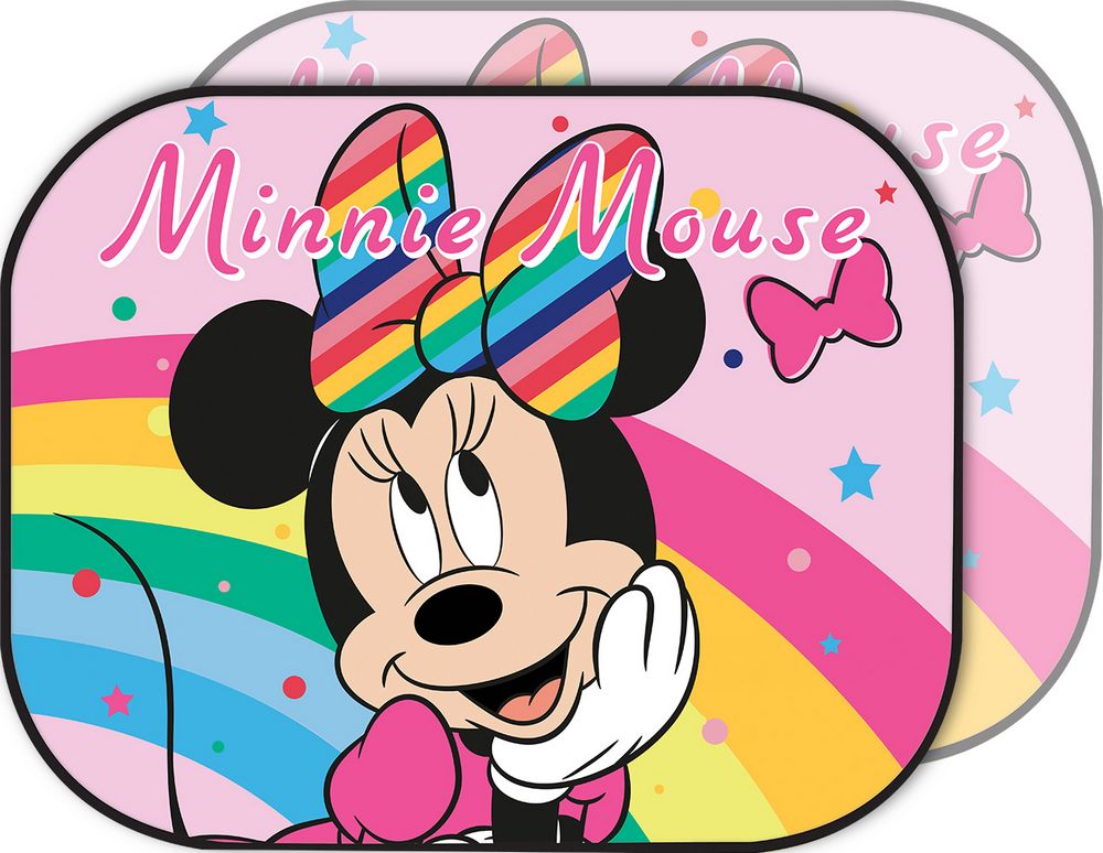 Tendine auto Minnie rosa – Coppia parasole Disney per bambina