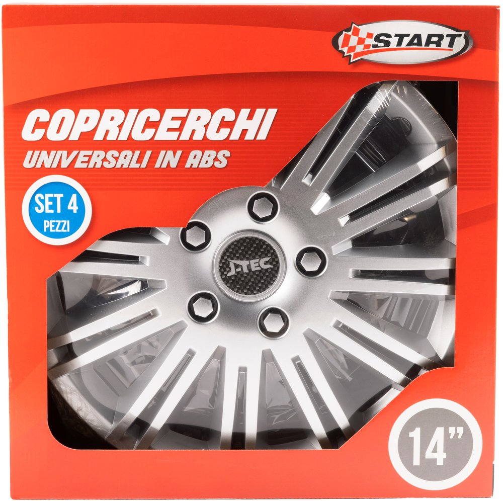 Borchie Discovery 14" set calotte auto in scatola