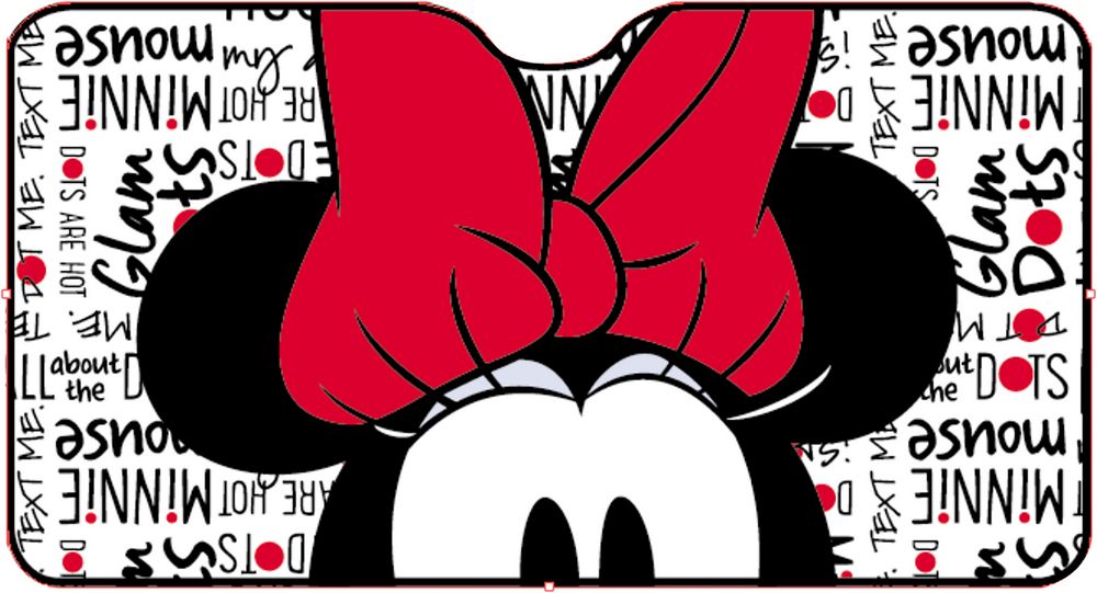 Parasole auto Minnie Disney 130x70 cm – Protezione sole bambine