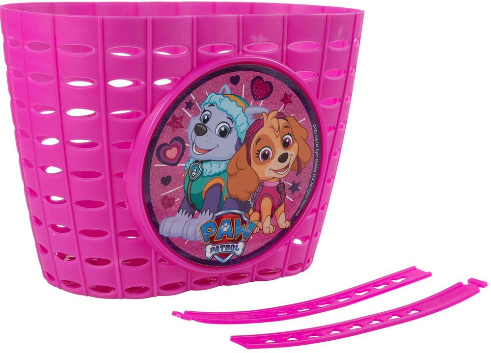 Cestino portaoggetti Paw Patrol per bicicletta da bambina, colore rosa