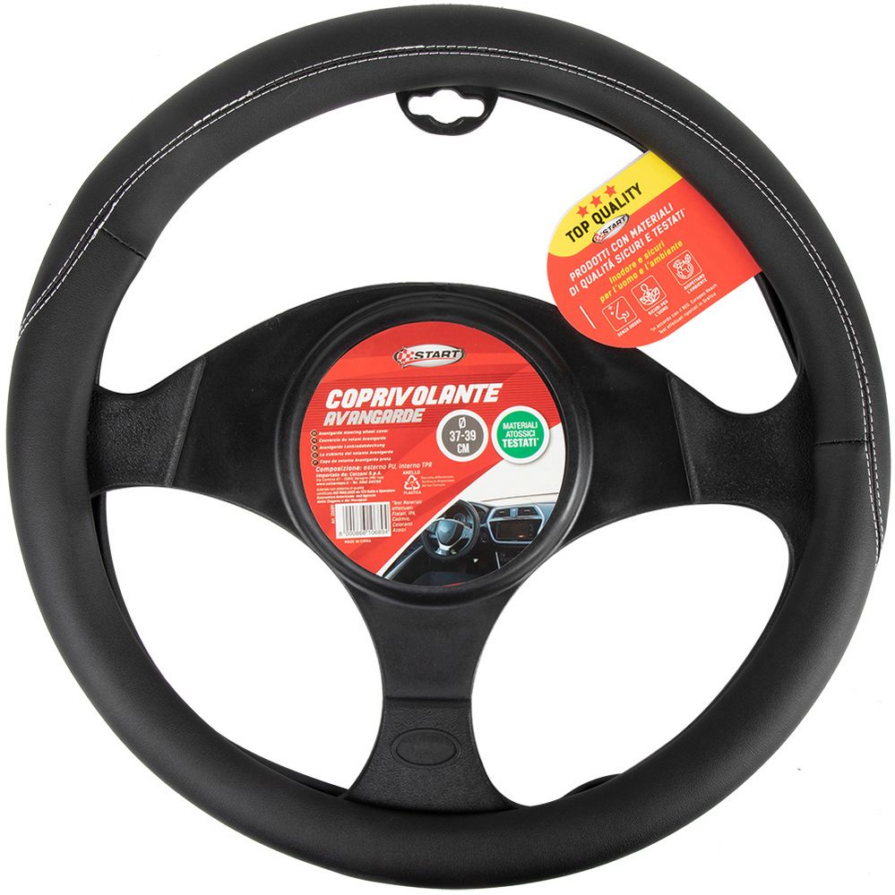 Coprivolante auto Avangadr, 37-39 cm, nero comodità sicurezza
