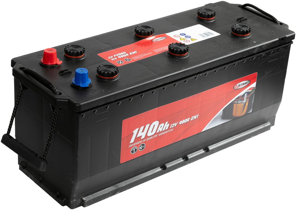 Batteria per autocarro e trattori 140Ah 12V 800A polo positivo sinistro